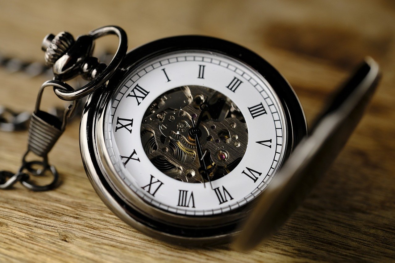 clock, pocket watch, movement